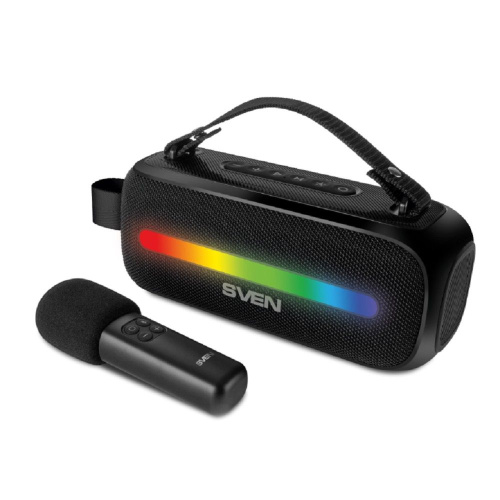 Широкий ассортимент sven ps-255, черный, акустическая система 2.0,  12w, bluetooth, fm, usb, karaoke mic, 3600ma*h для компьютерной техники с доставкой по всему Казахстану  | Рассрочка 0-0-24  фото 2