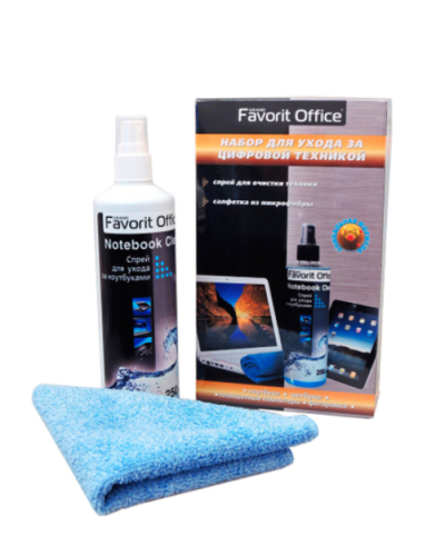 Широкий ассортимент f440013 "favorit office" notebook clean complete набор для ноутбуков. спрей 50 мл + тонкая микрофибра 18х18 (блистер) для компьютерной техники с доставкой по всему Казахстану  | Рассрочка 0-0-24 