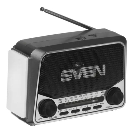 Широкий ассортимент sven радиоприемник srp-525, gray(3w, fm/am/sw, usb, microsd, flashlight, battery) для компьютерной техники с доставкой по всему Казахстану  | Рассрочка 0-0-24  фото 2