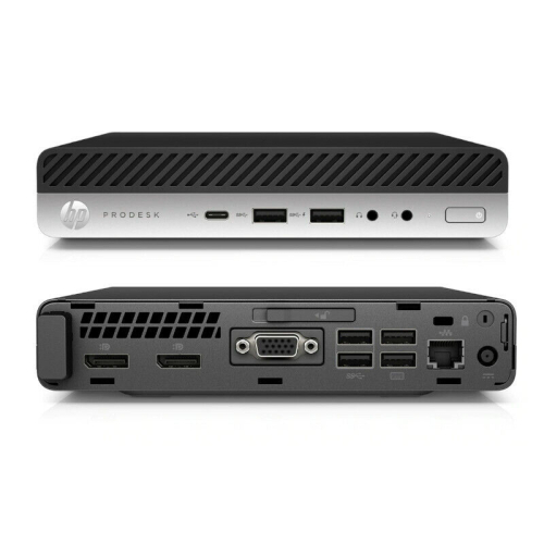 Tiny	HP	ProDesk 600 G3 DM |	Intel(R) Core(TM) i5-6500T CPU @ 2.50GHz |	8GB |	480GB	SATA/SSD |				