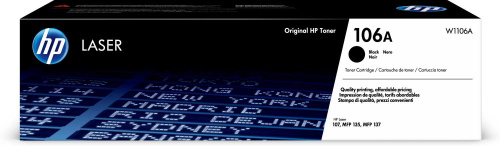 Картридж W1106A HP 106A Black Original Laser Toner Cartridge для HP Laser 107 / HP Laser MFP 135/137