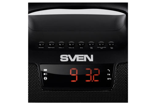 Широкий ассортимент колонка sven ps-460, black (18w, bluetooth, fm, usb, microsd, led-display, 1800ma*h) для компьютерной техники с доставкой по всему Казахстану  | Рассрочка 0-0-24  фото 2