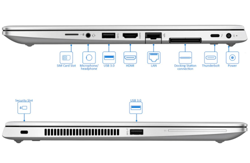 HP	EliteBook 840 G5 | 	Intel(R) Core(TM) i5-8350U CPU @ 1.70GHz | 	8GB | 		 | 	14"	 фото 3