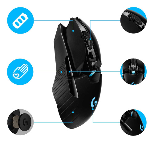 Широкий ассортимент мышь игровая беспроводная logitech g903 lightspeed (hero) (m/n: mr0081 / c-u0008) (910-005672) для компьютерной техники с доставкой по всему Казахстану  | Рассрочка 0-0-24  фото 4