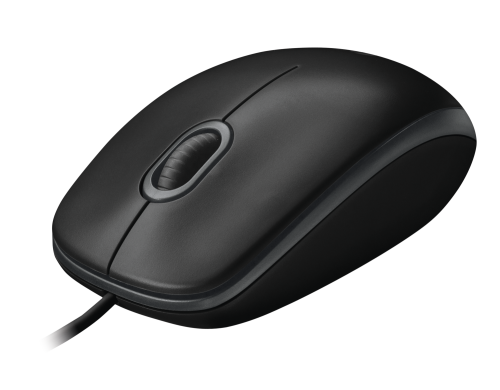 Широкий ассортимент мышь logitech b100 black (черная, оптическая 800dpi, usb, 1.8м) (арт. 910-003357, m/n: m-u0026) для компьютерной техники с доставкой по всему Казахстану  | Рассрочка 0-0-24  фото 3
