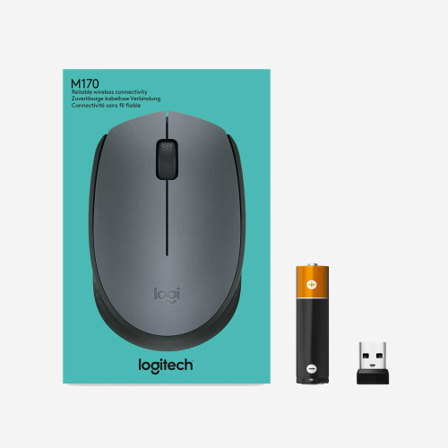 Широкий ассортимент мышь беспроводная logitech m170 grey (серая, оптическая, 1000dpi, 2.4 ghz/usb-ресивер) (m/n: m-r0060 / c-u0010) (910-004642) для компьютерной техники с доставкой по всему Казахстану  | Рассрочка 0-0-24  фото 8