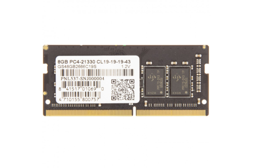 ОЗУ SO-DIM GEIL PC4-21330, 8Gb, 19-19-19-43, GS48GB2666C19SC  от ведущих производителей: SSD, HDD, материнские платы, батареи. Надежность и производительность для вашего оборудования.