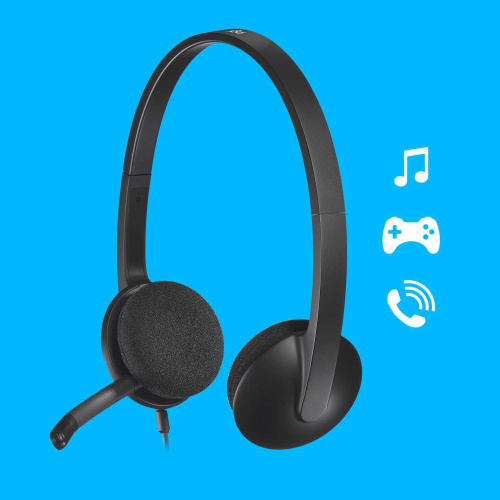 Широкий ассортимент гарнитура 981-000475 logitech h340 (usb, кабель 1.8м) (m/n: a-00044) для компьютерной техники с доставкой по всему Казахстану  | Рассрочка 0-0-24  фото 5