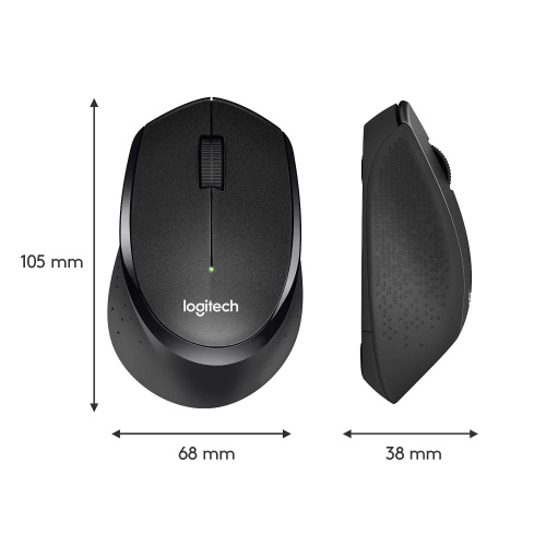 Широкий ассортимент мышь беспроводная logitech m330 silent plus black (черная, оптическая, 1000dpi, 2.4 ghz/usb-ресивер, бесшумная, под правую руку) (m/n: m-r0051 / c-u0010) (910-004909) для компьютерной техники с доставкой по всему Казахстану  | Рассрочка 0-0-24  фото 3