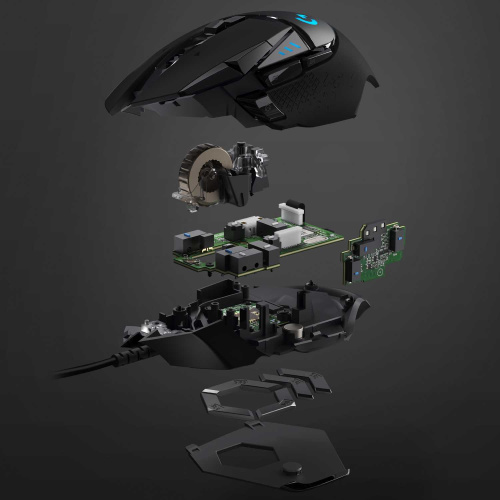 Широкий ассортимент мышь игровая logitech g502 hero (арт. 910-005470, m/n: m-u0047) для компьютерной техники с доставкой по всему Казахстану  | Рассрочка 0-0-24  фото 7
