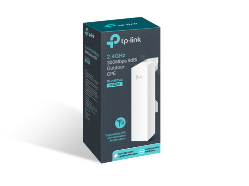 TP-Link CPE210 Наружная беспроводная точка доступа 2,4 ГГц 300 Мбит/с 9 дБи фото 4