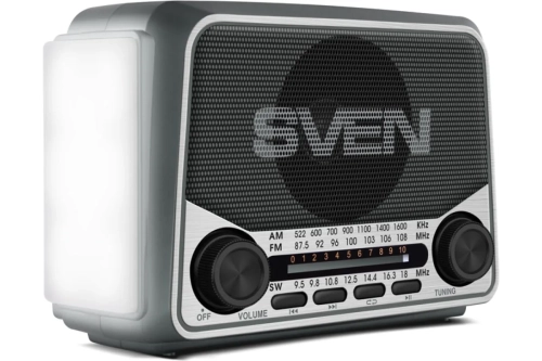 Широкий ассортимент sven радиоприемник srp-525, gray(3w, fm/am/sw, usb, microsd, flashlight, battery) для компьютерной техники с доставкой по всему Казахстану  | Рассрочка 0-0-24  фото 3