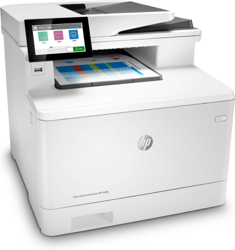 МФУ 3QA55A HP Color LaserJet Enterprise MFP M480f Printer/Scanner/Copier/Fax, A4, 600x600 dpi, 27(27)ppm, 2Gb, 800 Mhz, 2trays 50+250,ADF50, Duplex, USB/GigEth, Duty cycle - 55 000 фото 7