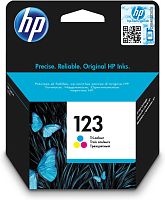 HP 123 Tri-Color Original Ink Cartridge для HP DeskJet 1100, 2100, 2300, 2600, 3600, 3800, 4600 series, HP ENVY 4500 series, HP OfficeJet 3800 series (F6V16AE)