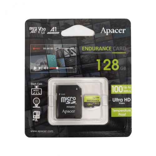 карта памяти apacer ap128gedm1d05-r 128gb с адаптером sd для компьютерной техники с доставкой по всему Казахстану  | notebookpro.kz