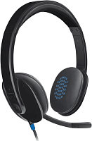 Широкий ассортимент наушники компьютерные logitech h540 черный usb (981-000480) для компьютерной техники с доставкой по всему Казахстану  | Рассрочка 0-0-24 