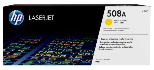 Картридж CF362A HP 508A Yellow LaserJet Toner Cartridge для HP Color LaserJet M552/M553/M577/E55040/E57540 фото 3