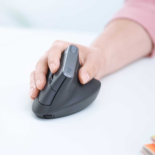 Широкий ассортимент мышь беспроводная logitech mx vertical (400-4000 dpi, bluetooth, 2.4 ghz/usb-ресивер (logitech unifying®), 4 настраиваемые кнопки, перезаряжаемая литий-полимерная батарея (240 ма·ч)), (m/n: m-r0074 / c-u0007) (910-005448) для компьютерной техники с доставкой по всему Казахстану  | Рассрочка 0-0-24  фото 6