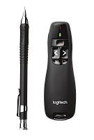 Широкий ассортимент презентер 910-001356 logitech r400 (черный, 2.4 ghz, 2 батареи типа aaa, футляр для переноски) (m/n: r-r0008 / c-u0014) для компьютерной техники с доставкой по всему Казахстану  | Рассрочка 0-0-24 