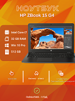 HP	ZBook 15 G4 |	Intel(R) Core(TM) i7-7700HQ CPU @ 2.80GHz |	32GB |	512GB	NVMe |	15"