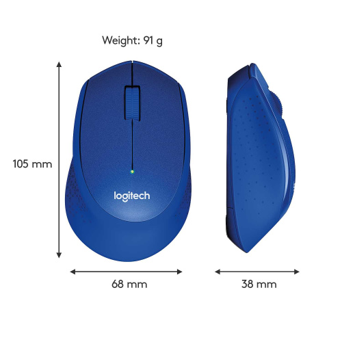Широкий ассортимент мышь беспроводная logitech m330 silent plus blue (синяя, оптическая, 1000dpi, 2.4 ghz/usb-ресивер, бесшумная, под правую руку) (m/n: m-r0051 / c-u0010) для компьютерной техники с доставкой по всему Казахстану  | Рассрочка 0-0-24  фото 5