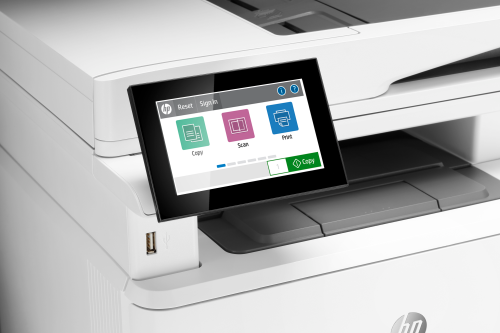 МФУ HP 3PZ55A LaserJet Enterprise MFP M430f Printer/Scanner/Copier/Fax, A4, 1200dpi, 38ppm (40 HP high speed), 2Gb, 2trays 100+250,ADF50, USB/GigEth, Duplex, Duty cycle - 100 000 фото 4