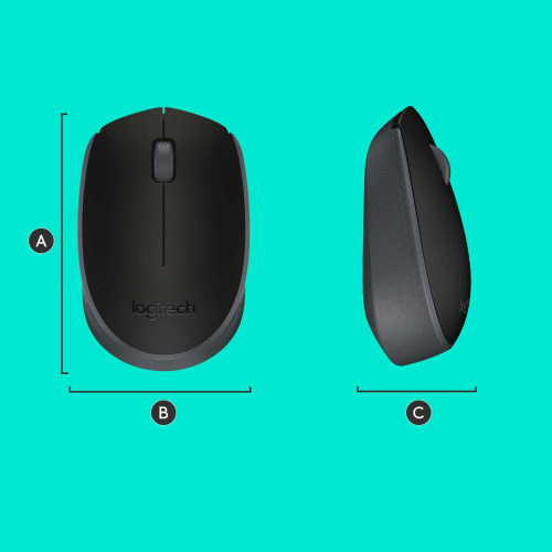 Широкий ассортимент мышь беспроводная logitech b170 black (черная, оптическая, 1000dpi, 2.4 ghz/usb-ресивер) (m/n: m-r0060 / c-u0010) (910-004798) для компьютерной техники с доставкой по всему Казахстану  | Рассрочка 0-0-24  фото 8