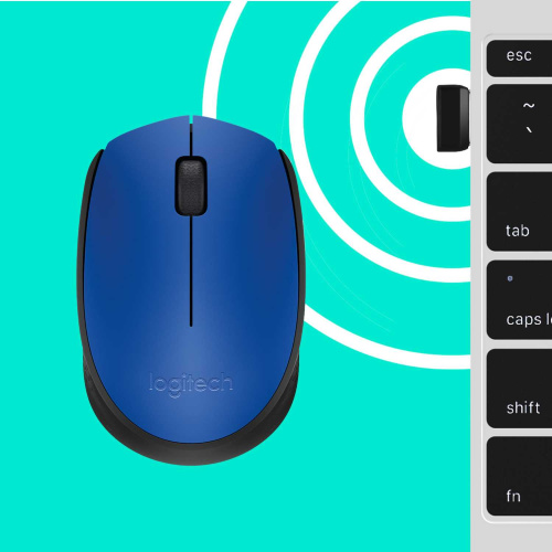Широкий ассортимент мышь беспроводная logitech m171 blue (синяя, оптическая, 1000dpi, 2.4 ghz/usb-ресивер) (m/n: m-r0060 / c-u0010) (910-004640) для компьютерной техники с доставкой по всему Казахстану  | Рассрочка 0-0-24  фото 5