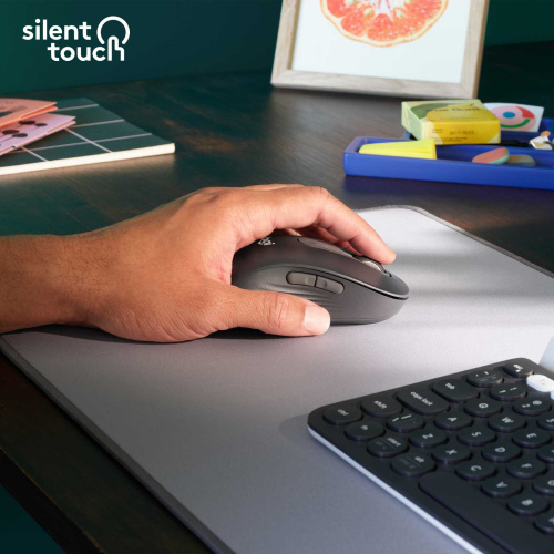 Широкий ассортимент мышь беспроводная logitech signature m650 l wireless mouse - graphite - bt - n/a - emea - m650 l left (m/n: mr0091 / cu0021) (910-006239) для компьютерной техники с доставкой по всему Казахстану  | Рассрочка 0-0-24  фото 3