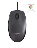 Широкий ассортимент мышь logitech b100 black (черная, оптическая 800dpi, usb, 1.8м) (арт. 910-003357, m/n: m-u0026) для компьютерной техники с доставкой по всему Казахстану  | Рассрочка 0-0-24 