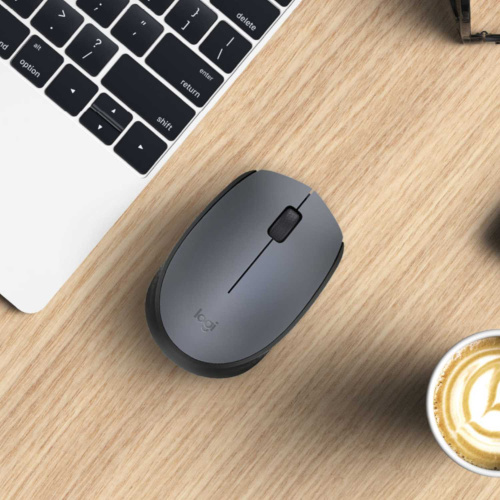 Широкий ассортимент мышь беспроводная logitech m170 grey (серая, оптическая, 1000dpi, 2.4 ghz/usb-ресивер) (m/n: m-r0060 / c-u0010) (910-004642) для компьютерной техники с доставкой по всему Казахстану  | Рассрочка 0-0-24  фото 2