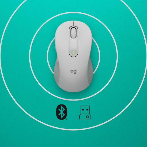 Широкий ассортимент мышь беспроводная logitech signature m650 l wireless mouse - off-white - bt - n/a - emea - m650 l (m/n: mr0091 / cu0021) (910-006238) для компьютерной техники с доставкой по всему Казахстану  | Рассрочка 0-0-24  фото 4