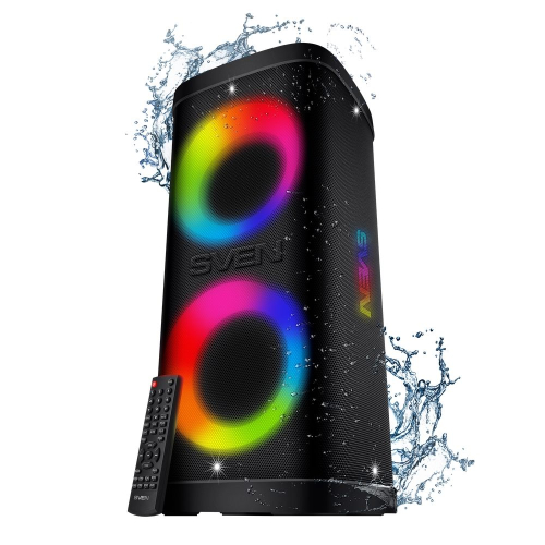 Широкий ассортимент sven ps-950, черный, акустическая система, (160w, tws, ipx4, bluetooth, fm, usb, microsd, led-dis для компьютерной техники с доставкой по всему Казахстану  | Рассрочка 0-0-24  фото 3