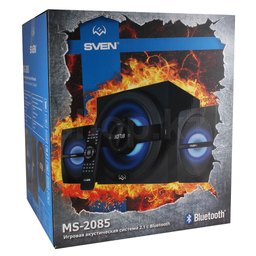 Широкий ассортимент sven колонки ms-2085 черный ( 60w, fm, usb/sd, display, rc, bluetooth) для компьютерной техники с доставкой по всему Казахстану  | Рассрочка 0-0-24  фото 3