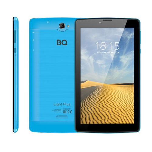  Планшет BQ-7038G Light Plus (7" IPS 1024*600, 3G, 4х1.3 GHZ, 2GB+16GB, 2400mAh, Andr.9) blu  с гарантией до 2 лет. Доставка по всему Казахстану, выгодные условия рассрочки 0-0-24 и программа Trade-In. Купите смартфоны, планшеты и часы по доступным ценам.