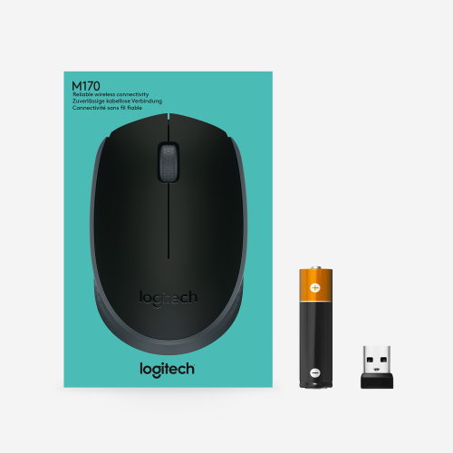 Широкий ассортимент мышь беспроводная logitech m171 black (черная, оптическая, 1000dpi, 2.4 ghz/usb-ресивер)(m/n: m-r0060 / c-u0010) (910-004424) для компьютерной техники с доставкой по всему Казахстану  | Рассрочка 0-0-24  фото 4