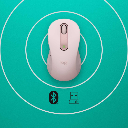 Широкий ассортимент мышь беспроводная logitech signature m650 wireless mouse - rose - bt - n/a - emea - m650 (m/n: mr0091 / cu0021) (910-006254) для компьютерной техники с доставкой по всему Казахстану  | Рассрочка 0-0-24  фото 3