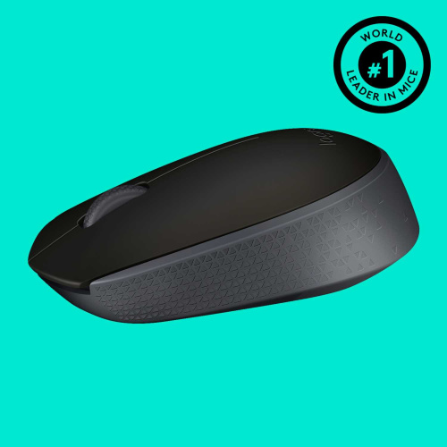 Широкий ассортимент мышь беспроводная logitech b170 black (черная, оптическая, 1000dpi, 2.4 ghz/usb-ресивер) (m/n: m-r0060 / c-u0010) (910-004798) для компьютерной техники с доставкой по всему Казахстану  | Рассрочка 0-0-24  фото 5