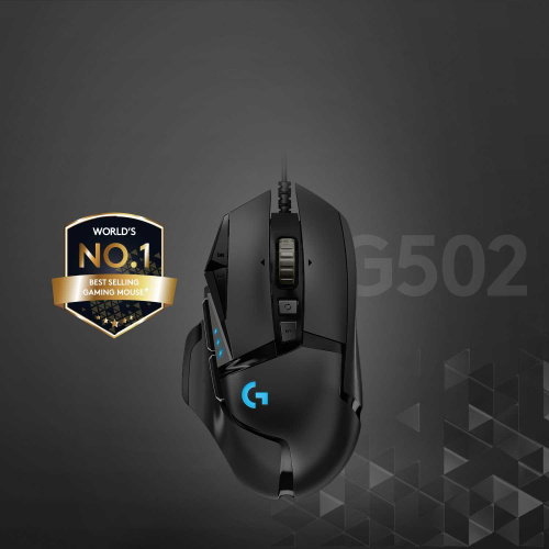 Широкий ассортимент мышь игровая logitech g502 hero (арт. 910-005470, m/n: m-u0047) для компьютерной техники с доставкой по всему Казахстану  | Рассрочка 0-0-24  фото 5