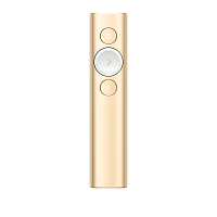 Широкий ассортимент презентер 910-004862 logitech spotlight gold (золотистый, bluetooth/2.4 ghz, перезаряжаемая литий-полимерная батарея 85мач, 3d-акселерометр, гироскоп, кабель для зарядки, чехол) для компьютерной техники с доставкой по всему Казахстану  | Рассрочка 0-0-24 
