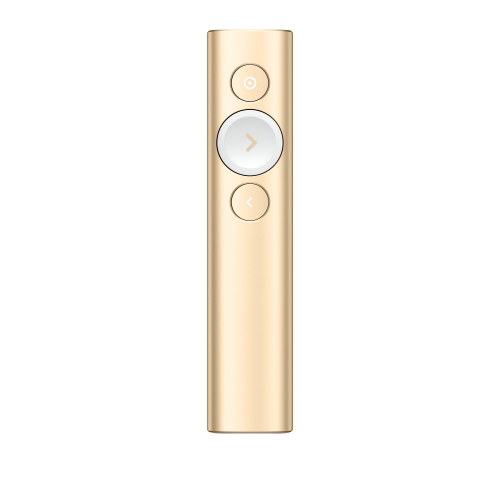 Широкий ассортимент презентер 910-004862 logitech spotlight gold (золотистый, bluetooth/2.4 ghz, перезаряжаемая литий-полимерная батарея 85мач, 3d-акселерометр, гироскоп, кабель для зарядки, чехол) для компьютерной техники с доставкой по всему Казахстану  | Рассрочка 0-0-24 