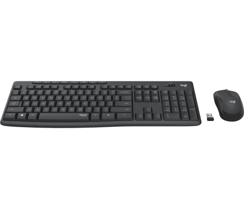 Широкий ассортимент комплект беспроводной logitech mk295 с поддержкой silenttouch (клавиатура+мышь, graphite, rus, 2.4ghz) (m/n: y-r0042 / mr0085 / c-u0010) (920-009807) для компьютерной техники с доставкой по всему Казахстану  | Рассрочка 0-0-24  фото 2