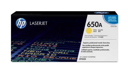 Картридж CE272A HP 650A Color LaserJet CP5525 Yellow Crtg для HP Color LaserJet M750/CP5525