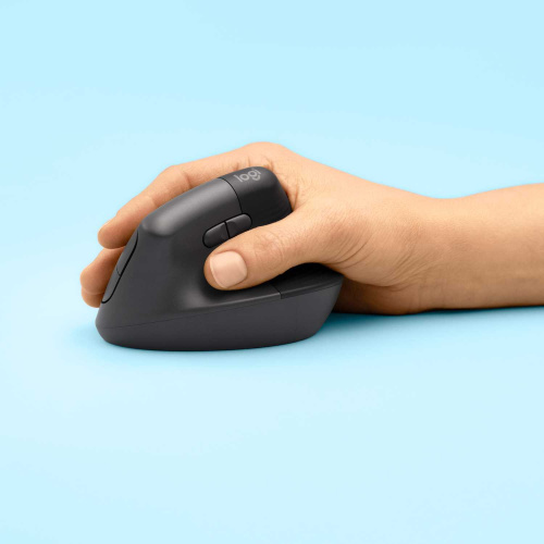 Широкий ассортимент мышь беспроводная logitech lift graphite (400-4000 dpi, bluetooth, usb-ресивер logi bolt®, 4 настраиваемые кнопки) (910-006473) для компьютерной техники с доставкой по всему Казахстану  | Рассрочка 0-0-24  фото 3