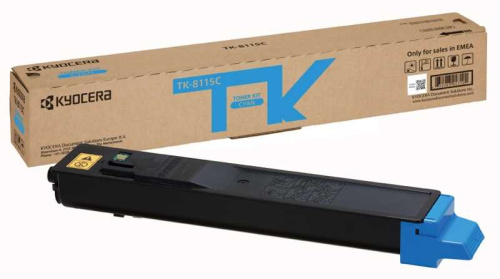 Тонер-картридж KYOCERA 1T02P3CNL0 TK-8115C 6 000 стр. Cyan для M8124cidn/M8130cidn