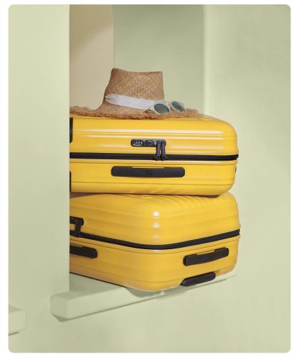 Широкий ассортимент чемодан 24" ninetygo elbe luggage yellow для компьютерной техники с доставкой по всему Казахстану  | Рассрочка 0-0-24  фото 2