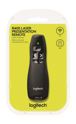 Широкий ассортимент презентер 910-001356 logitech r400 (черный, 2.4 ghz, 2 батареи типа aaa, футляр для переноски) (m/n: r-r0008 / c-u0014) для компьютерной техники с доставкой по всему Казахстану  | Рассрочка 0-0-24  фото 4