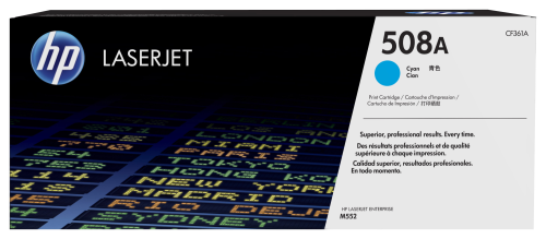 Картридж CF361A HP 508A Cyan LaserJet Toner Cartridge для HP Color LaserJet M552/M553/M577/E55040/E57540
