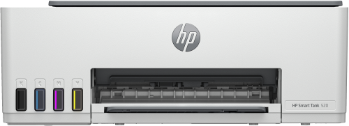 МФУ HP 1F3W2A Smart Tank 520 (A4), /White with grey cover/, Color Ink Printer/Scanner/Copier, 600 dpi, 12/5 ppm, 980MHz, Duty 800p, Tray 100, USB