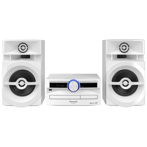 Широкий ассортимент panasonic sc-ux100ee-w мини-система 2.0, cd, usb, fm, bluetooth, 300 вт, белая для компьютерной техники с доставкой по всему Казахстану  | Рассрочка 0-0-24 